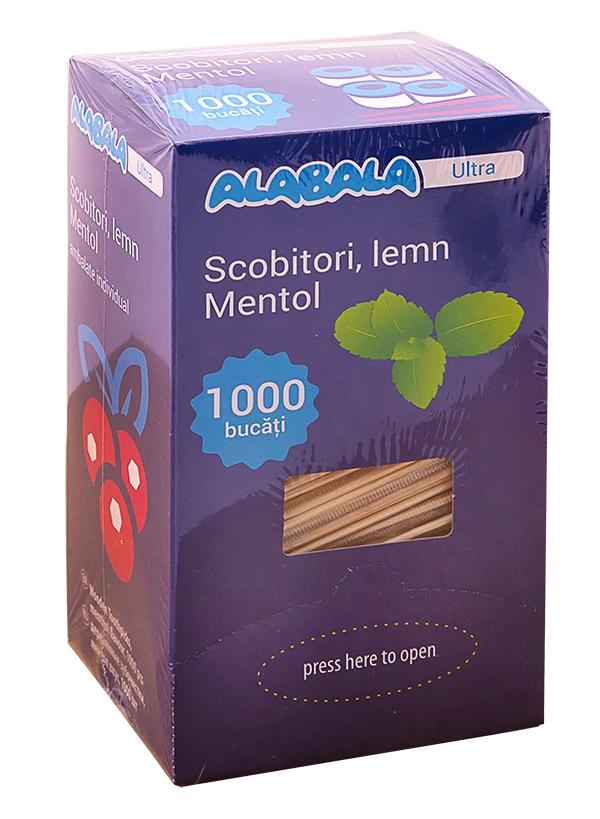 Scobitori "gp" 1000buc amb.ind. pelic (sai1000m) mentol 2
