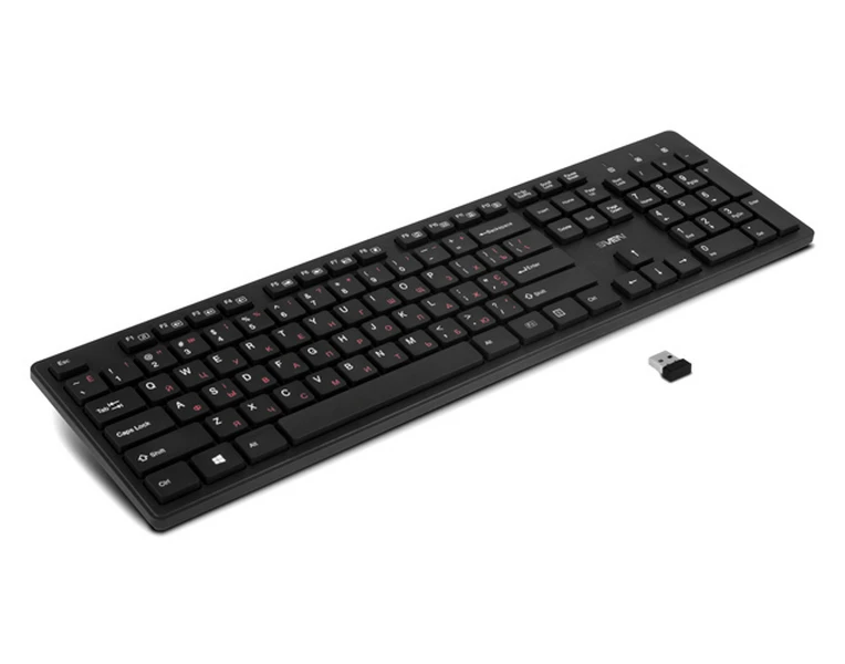 Клавиатура sven kb-e5800w, беспроводное, чёрный 3