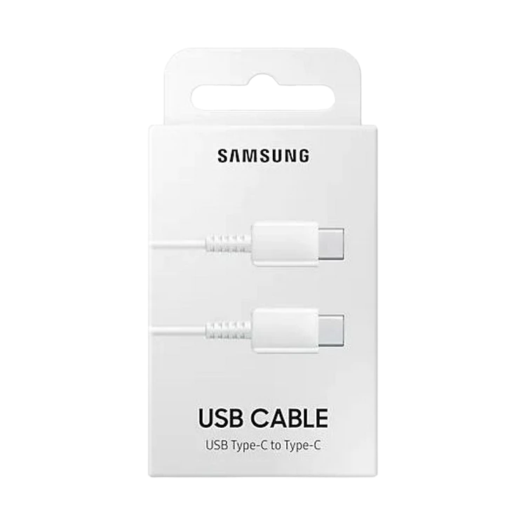 Зарядный кабель samsung ep-da705bwrgru, usb type-c/usb type-c, 1м, белый 6