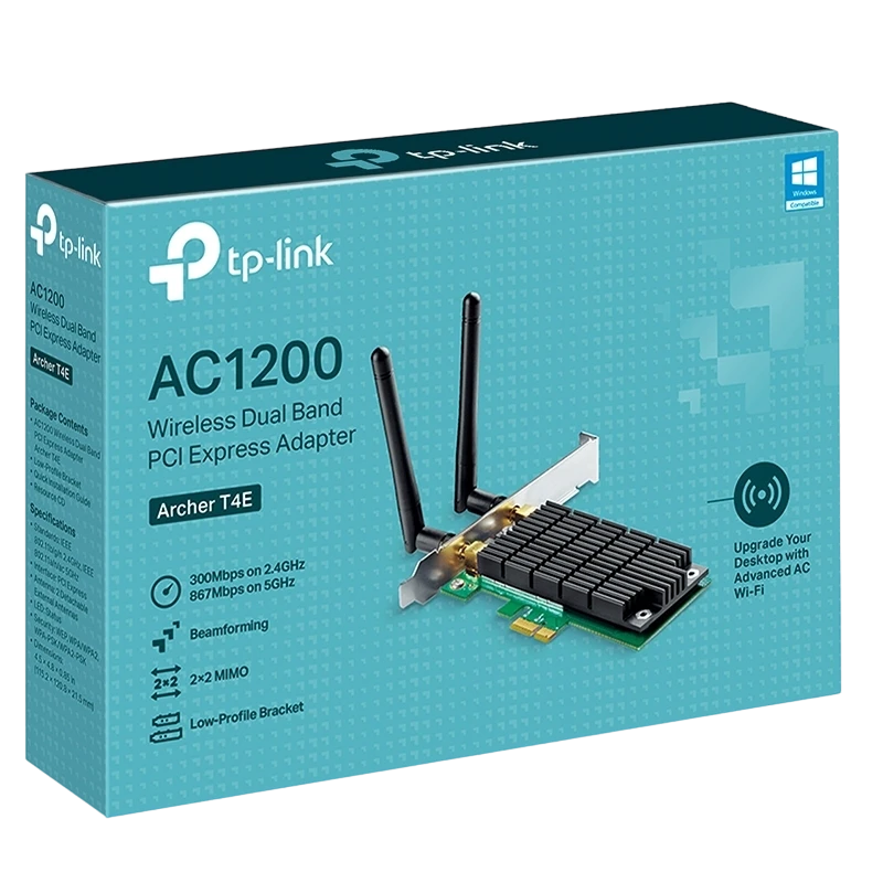Сетевой адаптер pcie tp-link archer t4e 6
