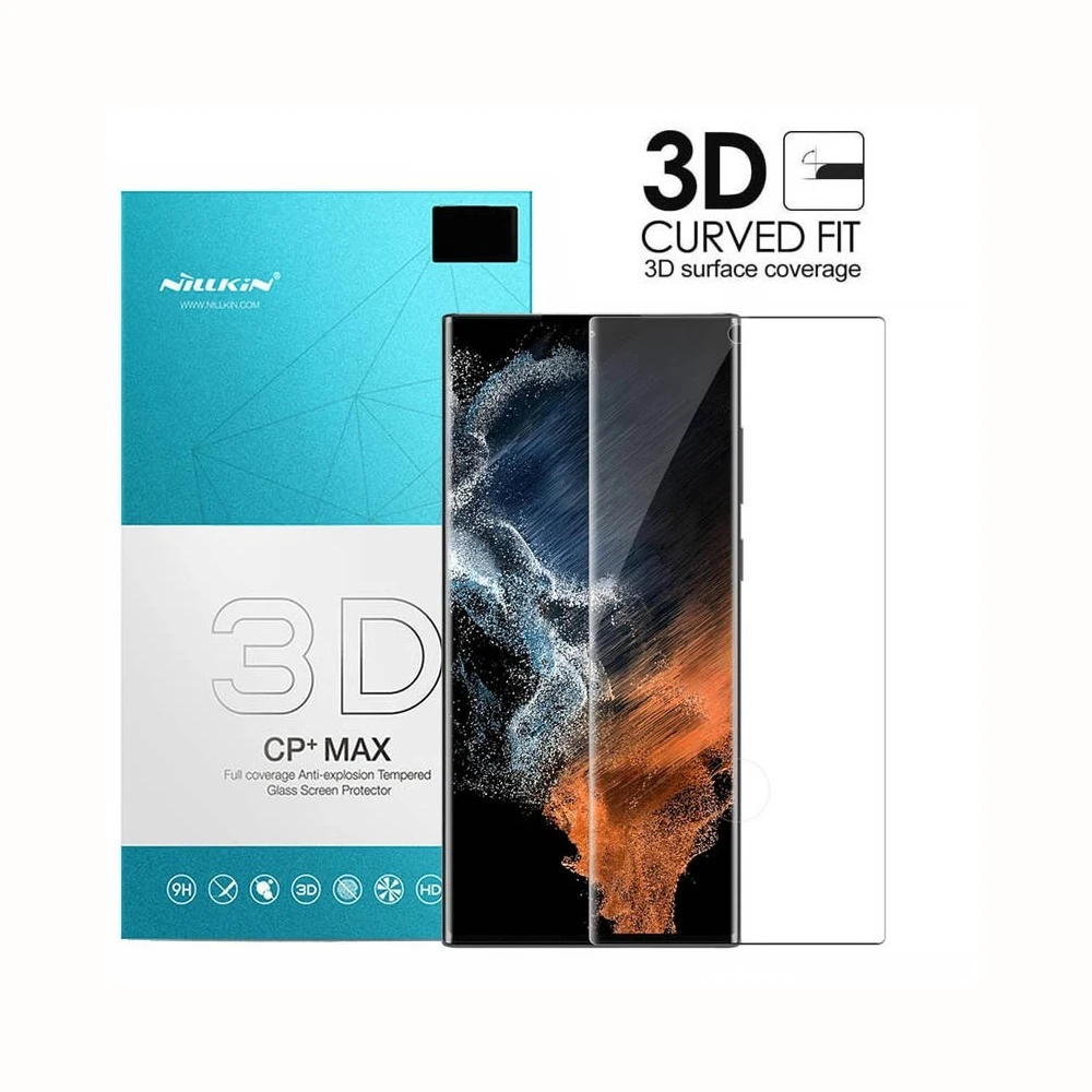 Nillkin tempered glass cp+max for samsung s23 ultra, black 2