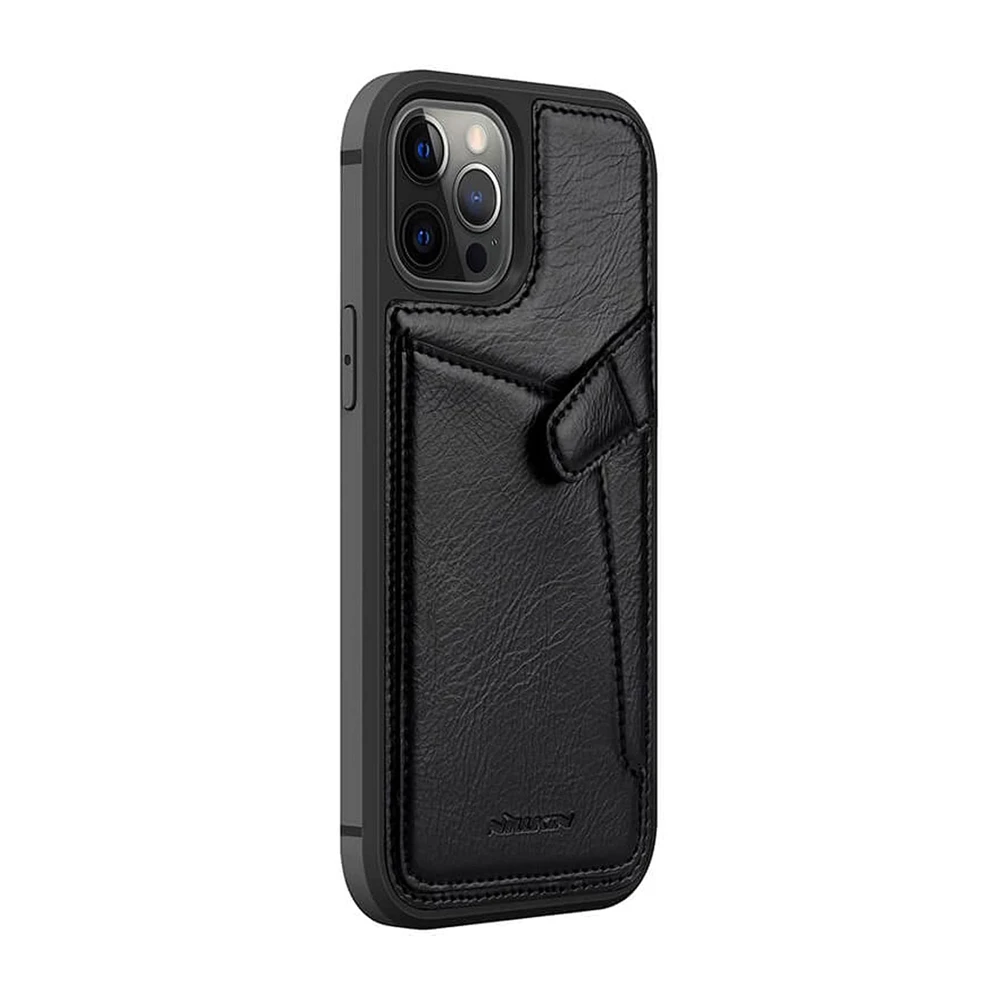 Nillkin case leather aoge iphone 12 pro, black 2