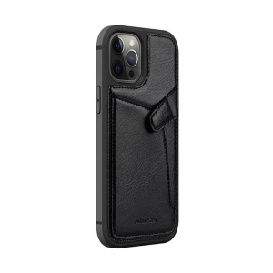 Nillkin case leather iphone 12/ 12 pro aoge, black Thumbnail 2