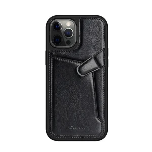 Nillkin case leather iphone 12/ 12 pro aoge, black