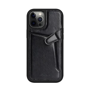 Nillkin case leather iphone 12/ 12 pro aoge, black