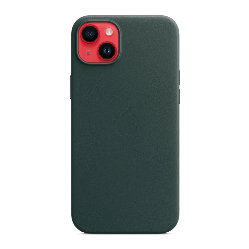 Case original leather with magsafe for iphone 15 plus/14 plus, forest green 2