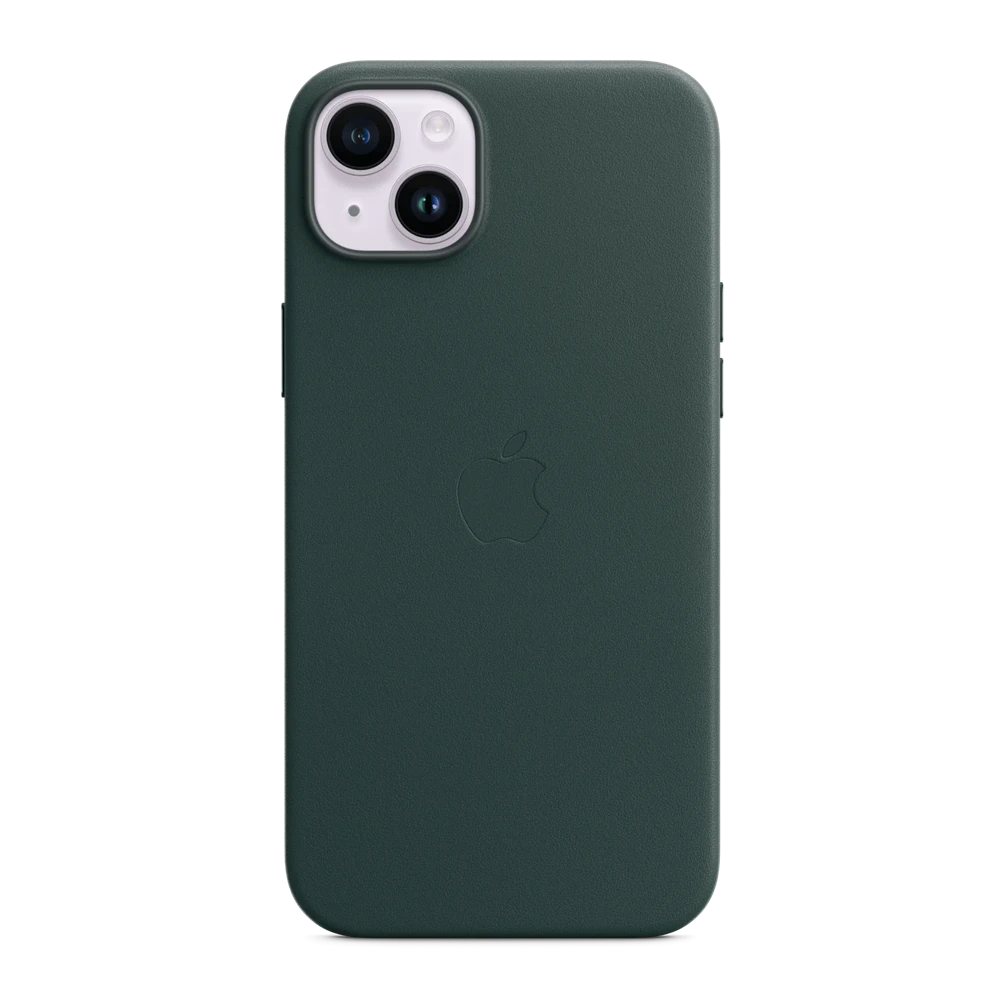 Case original leather with magsafe for iphone 15 plus/14 plus, forest green 3