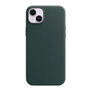 Case original leather with magsafe for iphone 15 plus/14 plus, forest green