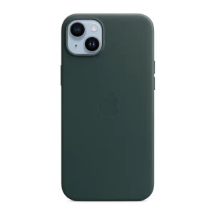Case original leather with magsafe for iphone 15 plus/14 plus, forest green