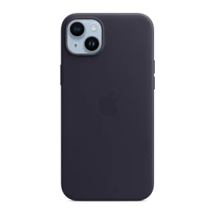 Case original leather with magsafe for iphone 15 plus/14 plus, ink