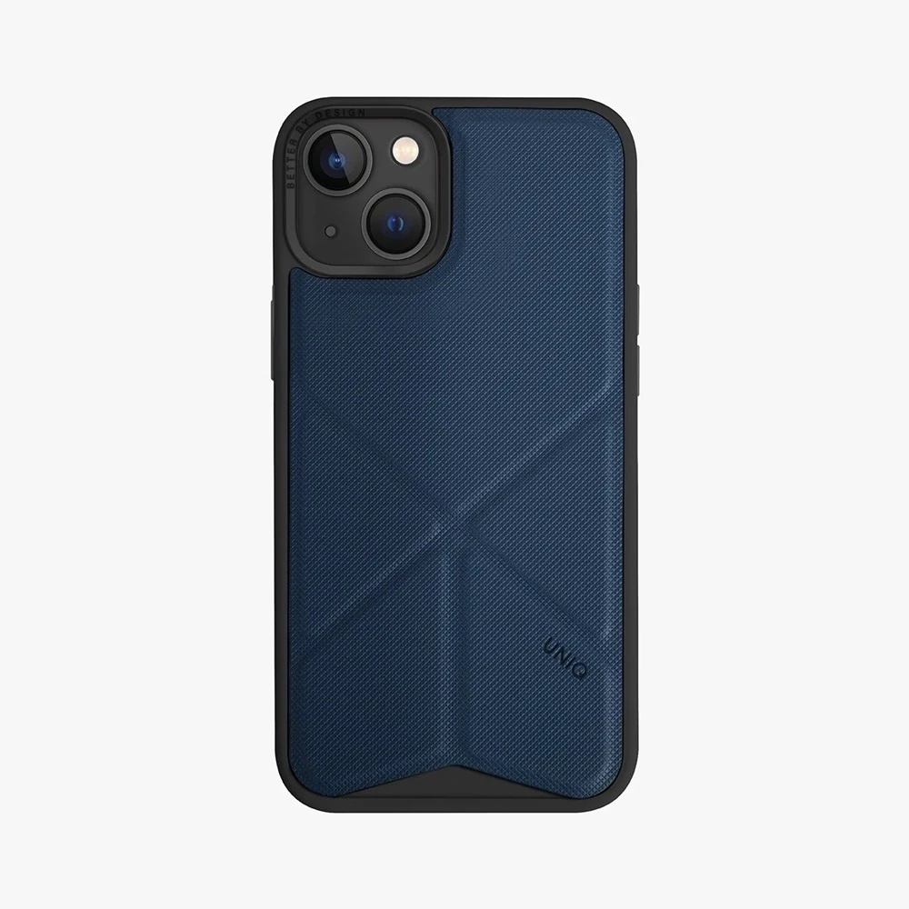 Uniq case hybrid magclick charging transforma for iphone 15 pro max, blue 2