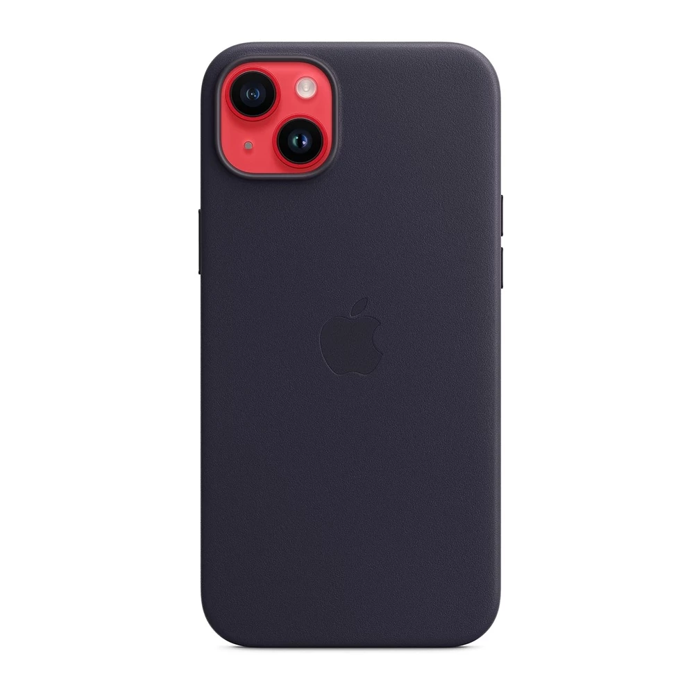 Case original leather with magsafe for iphone 14, ink 2
