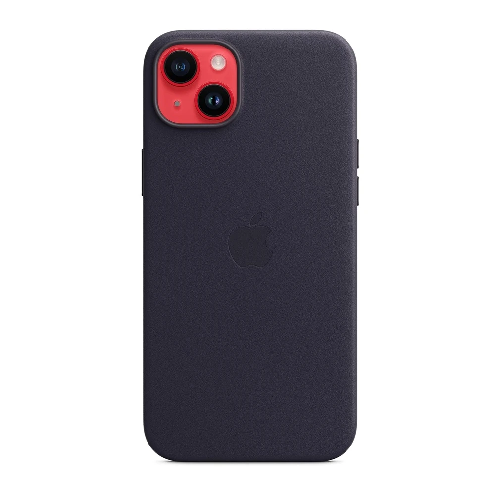 Case original leather with magsafe for iphone 14, ink 2
