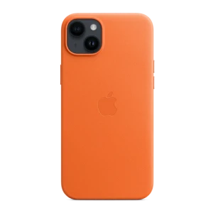 Case original leather with magsafe for iphone 15 plus/14 plus, orange Thumbnail 3