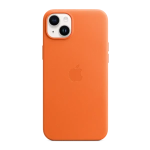 Case original leather with magsafe for iphone 15 plus/14 plus, orange Thumbnail 2