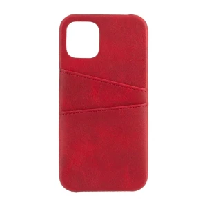 Helmet case leather with pocket iphone 11 pro, red
