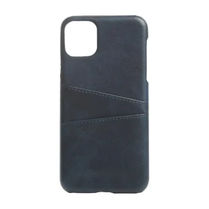 Helmet case leather with pocket iphone 11 pro, blue