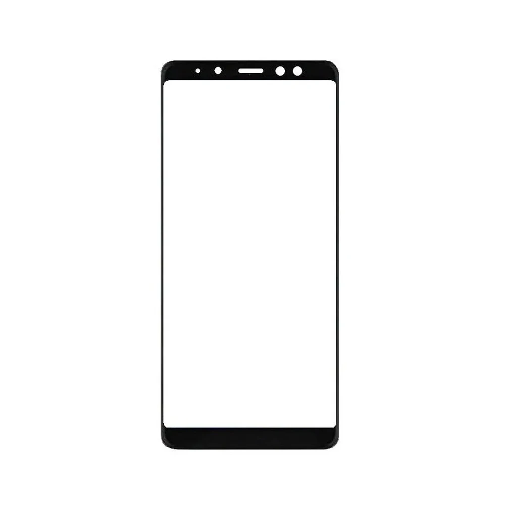 Helmet glass 3d round edge samsung a8 plus (2018) black 2