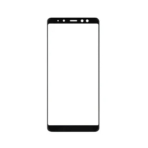 Helmet glass 3d round edge samsung a8 plus (2018) black Thumbnail 2