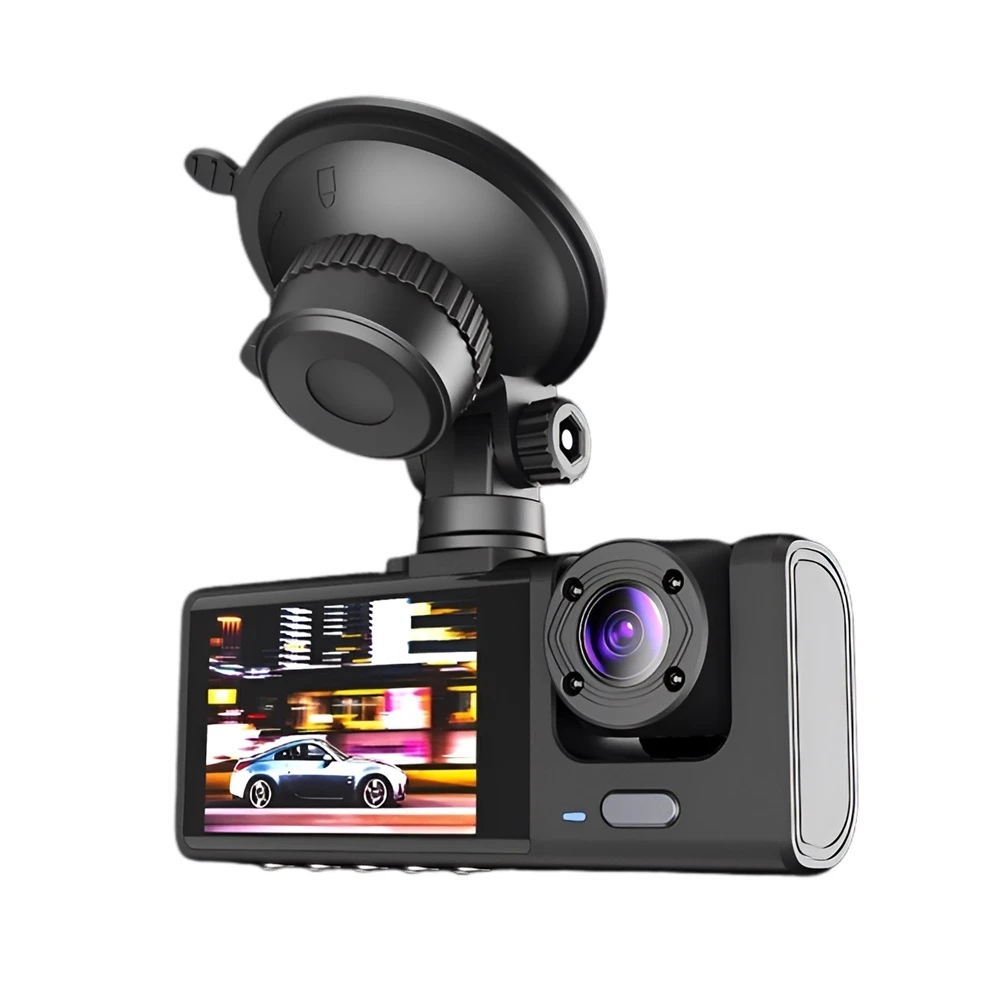 Woo car dash cam+rear camera 1080p dvr-f80, black 2