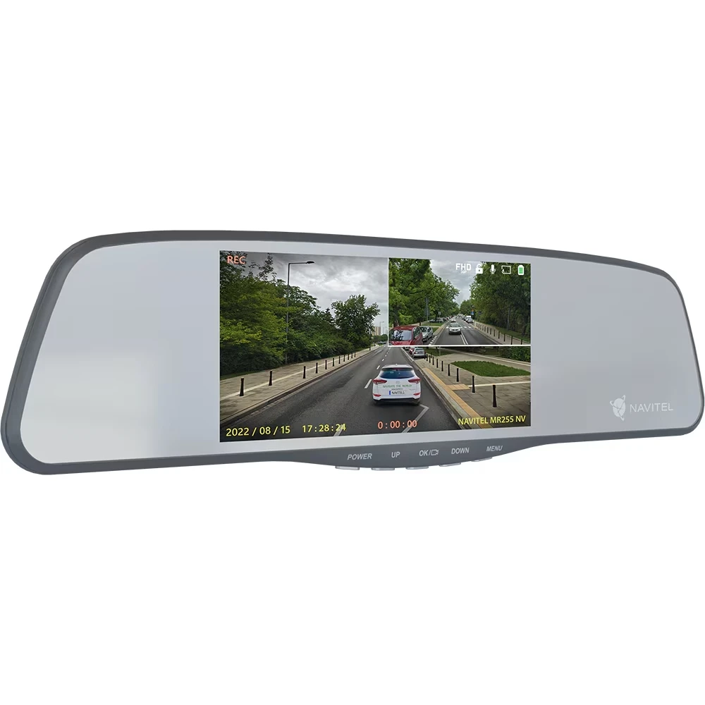 Navitel mr255nv mirror car video recorder + rear camera 3
