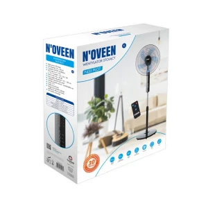 Noveen standing fan f455 16"/40cm/55w, remote control, black Thumbnail 3
