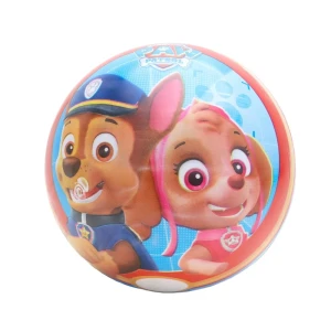 Rubber ball paw patrol, 9", 80gr, 4 colour mix