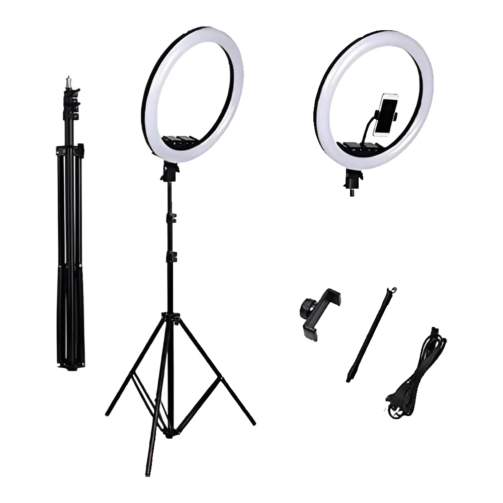 Selfie ring rgb light 16" mj38 with tripod 2.1m, bag and remote control 3