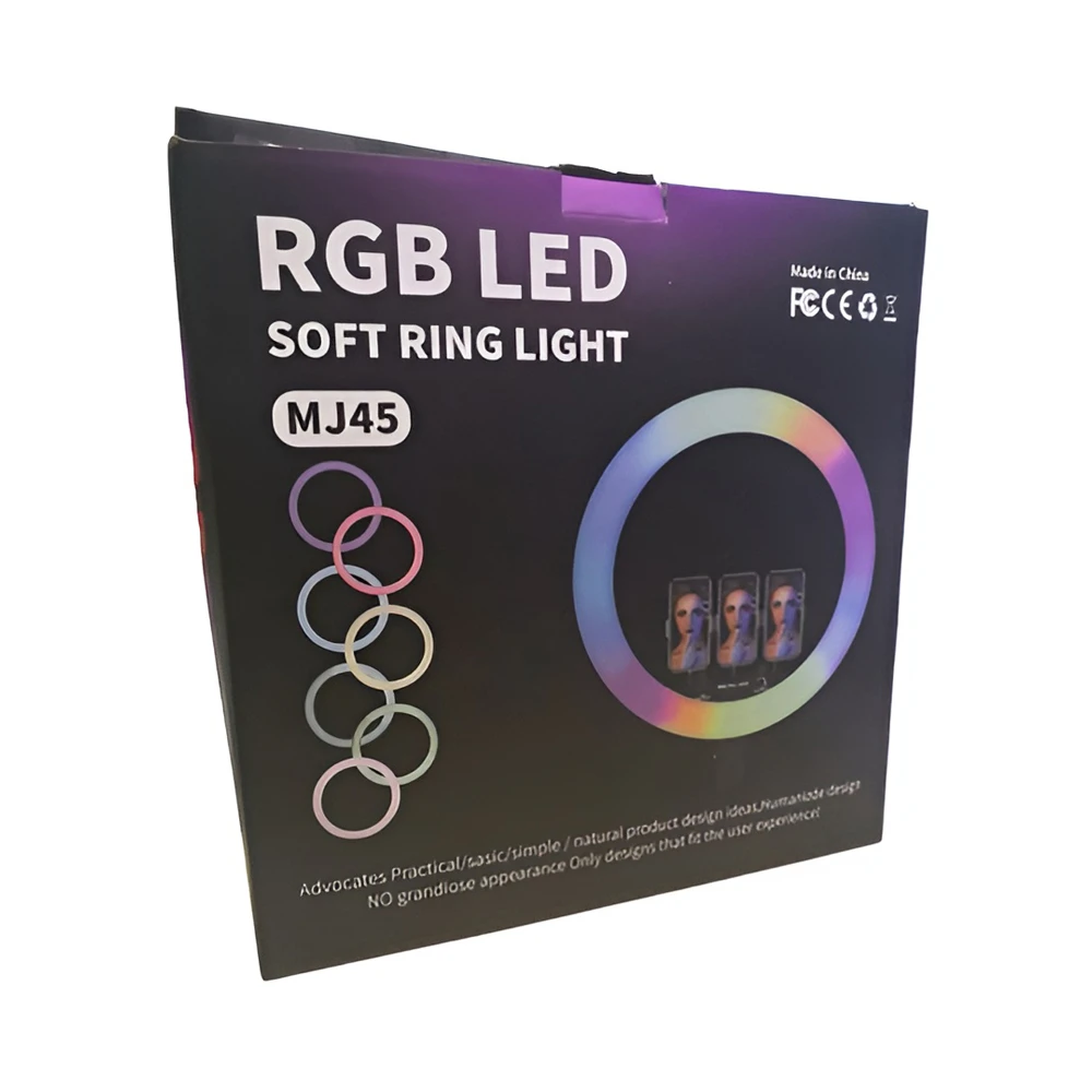 Selfie ring rgb light 18" mj45 with tripod 2.1m, bag and remote control 4