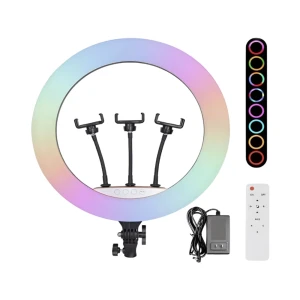 Selfie ring rgb light 18" mj45 with tripod 2.1m, bag and remote control Thumbnail 2