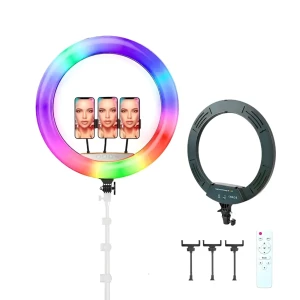 Selfie ring rgb light 22" mj56 with tripod 2.1m, bag and remote control Thumbnail 2