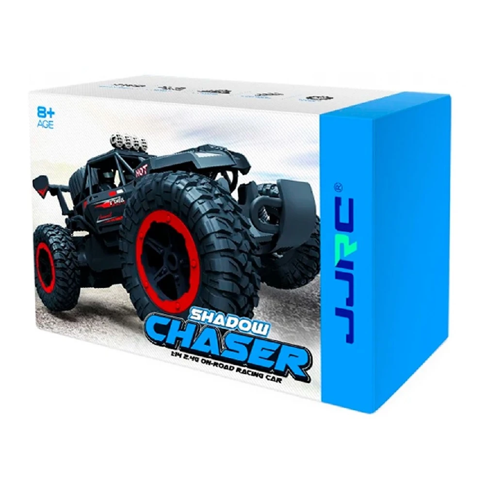 Jjr/c 2.4g rc гоночный внедорожный грузовик q102, красный 2