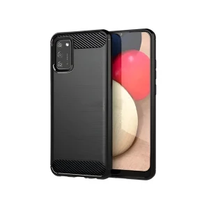 Чехол helmet case carbon для samsung a02s, черный Thumbnail 2
