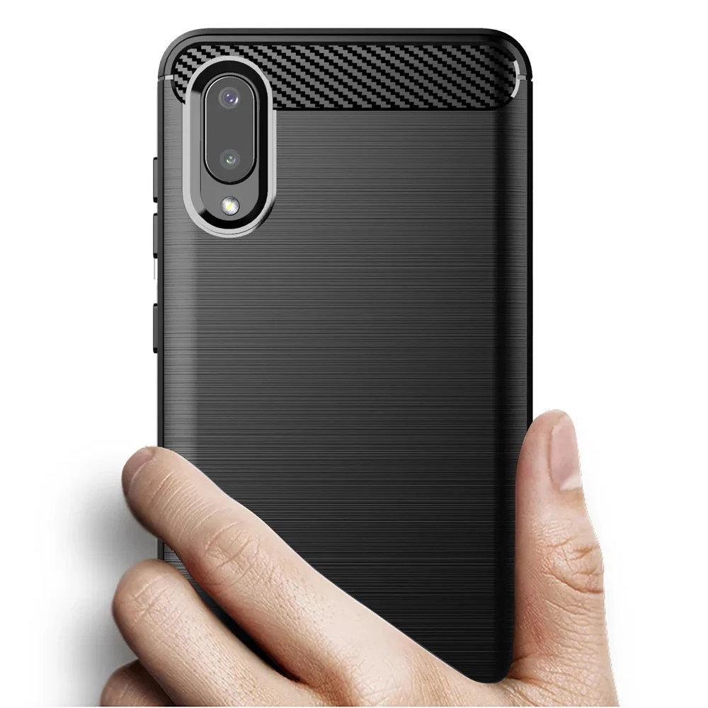 Чехол helmet case carbon для samsung a02, черный 2