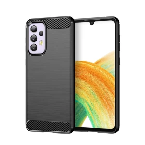 Helmet case carbon samsung a33, black