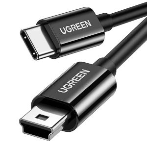 Ugreen cable type-c to mini usb 2m nickle plated abs us242, black Thumbnail 2