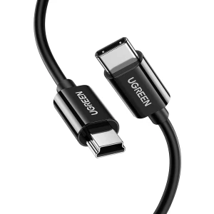 Ugreen cable type-c to mini usb 2m nickle plated abs us242, black