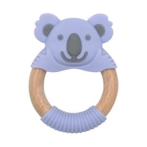 Bibipals кольцо для прорезывания зубов koala, фиолетовое и угольно-серое