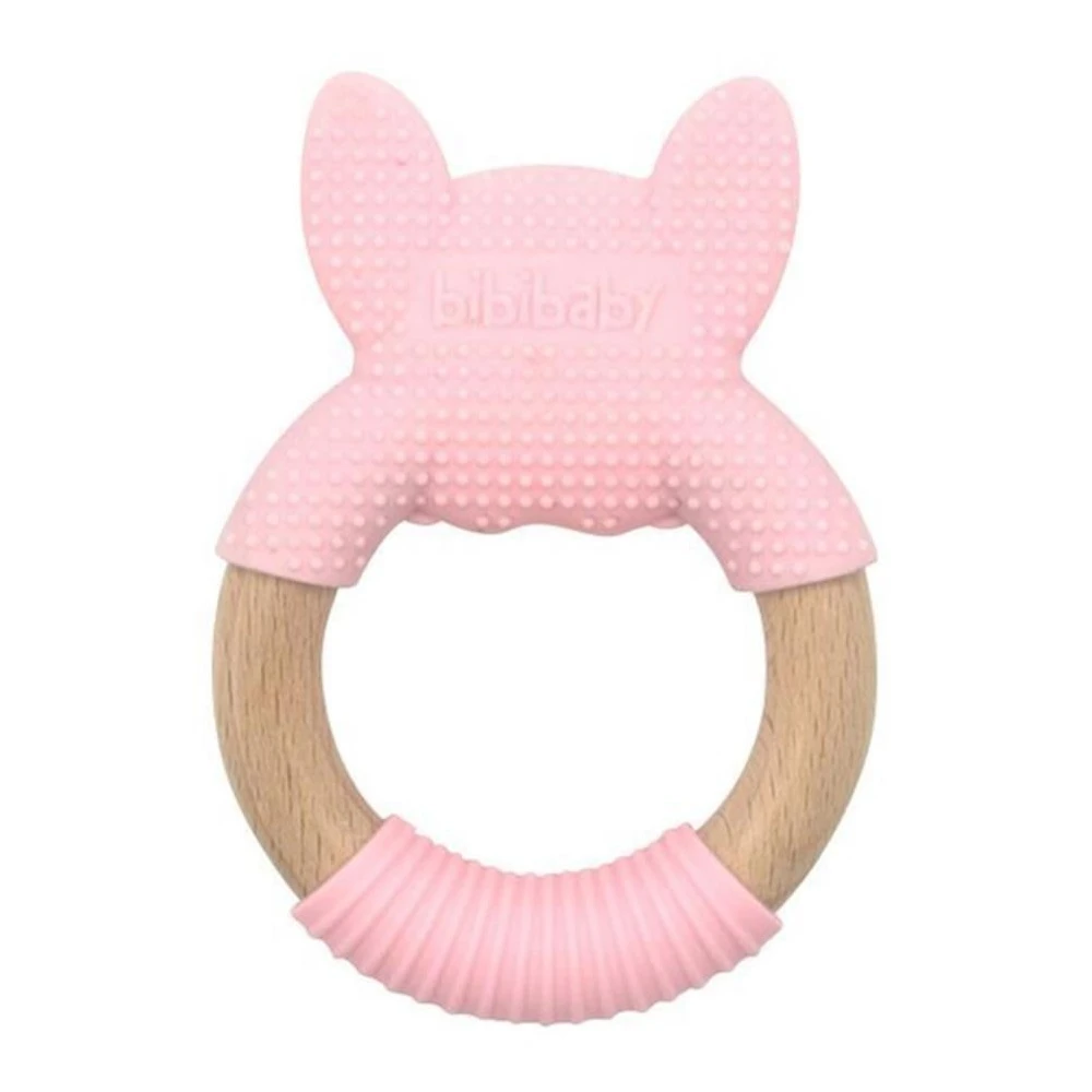 Bibipals teething ring koala, pink and white 2