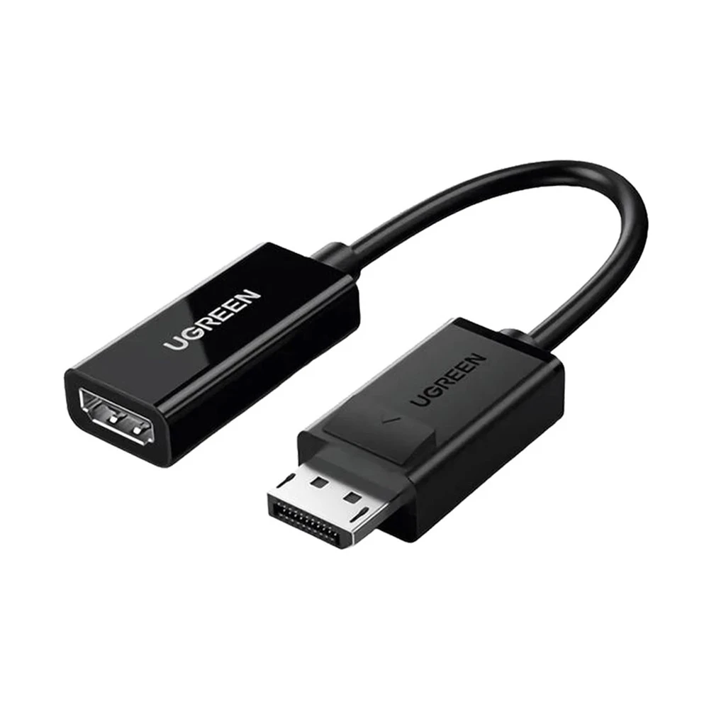 Ugreen adapter dp-m to hdmi-f 4k@60hz with audio 0.25m mm137, black 2