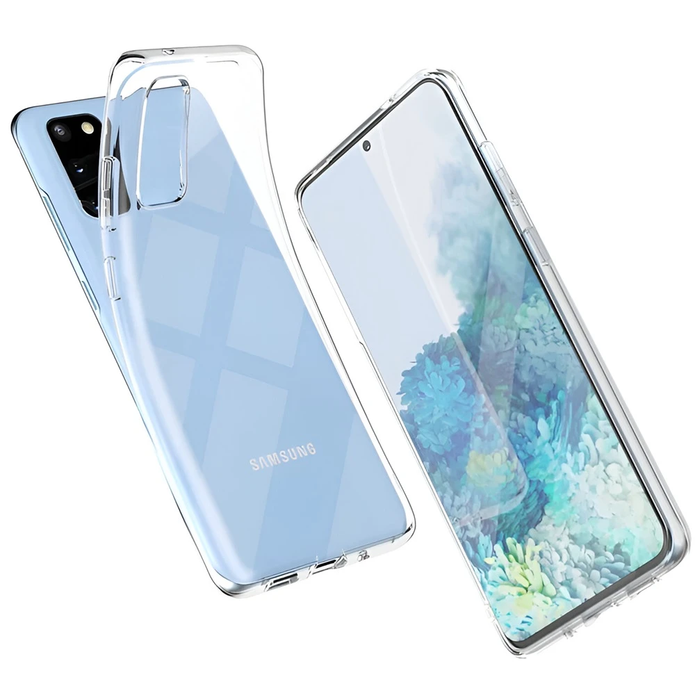 Helmet case tpu soft samsung s20, clear 2