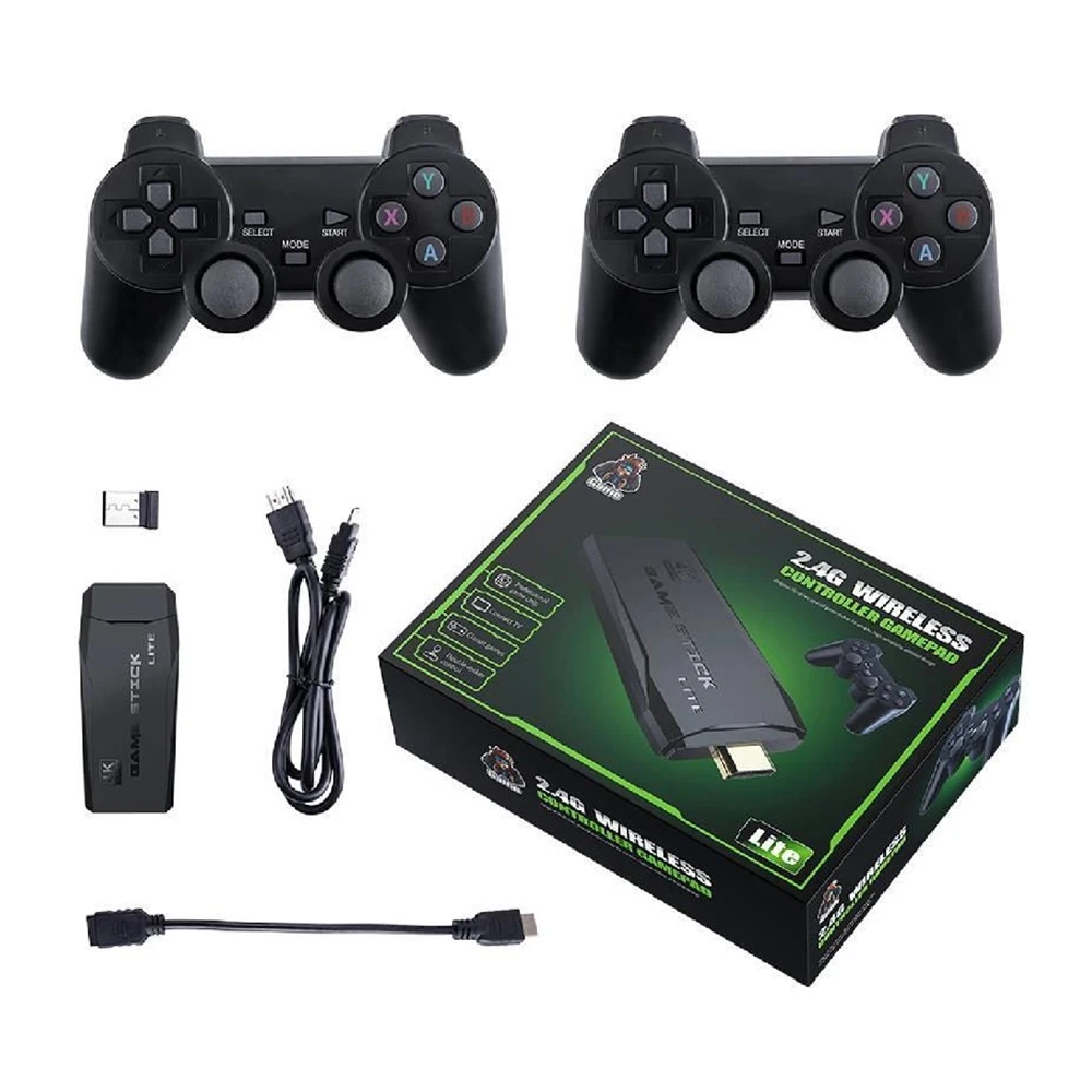Retro game console m8 64gb 10000 games, black 2