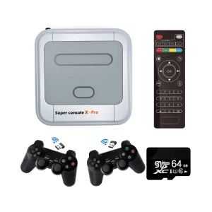 Retro Game Console R8 X Pro 64GB 30000 Games, Black