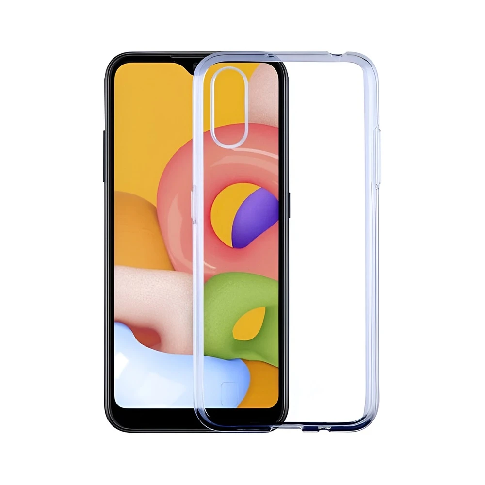 Helmet case tpu soft samsung a01, clear 2