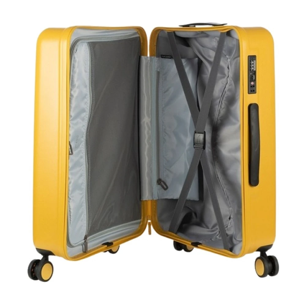 Tucano travel trolley ted rigid m (62l), yellow 3