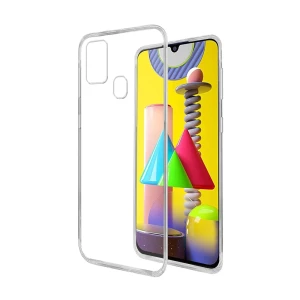 Helmet case tpu soft samsung m31, clear Thumbnail 2