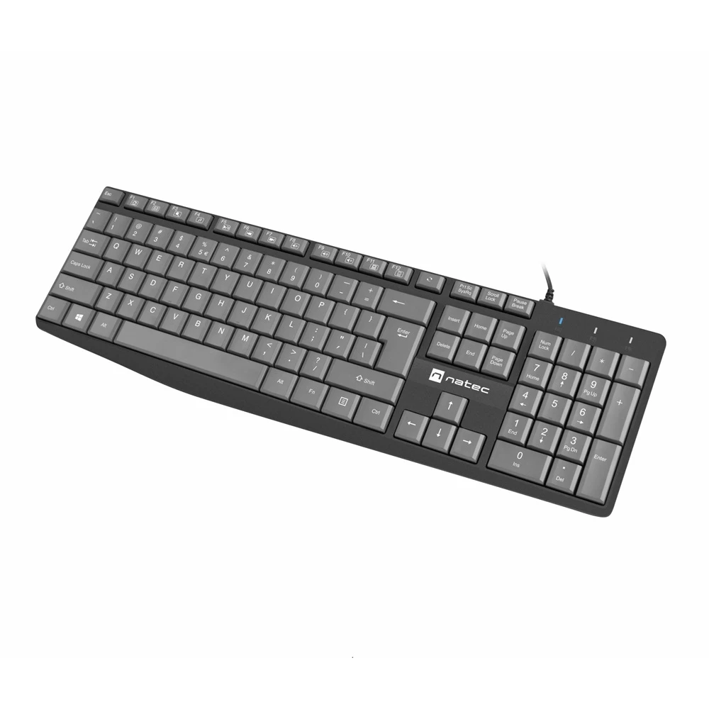Natec keyboard nautilus slim, us layout 3
