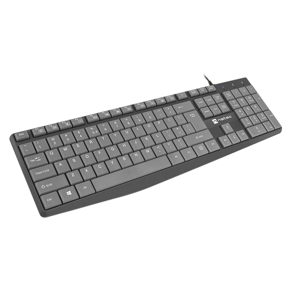Natec keyboard nautilus slim, us layout 2