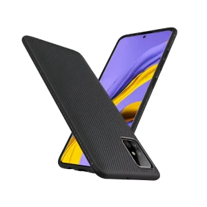 Helmet case tpu leather nylon samsung a41, black