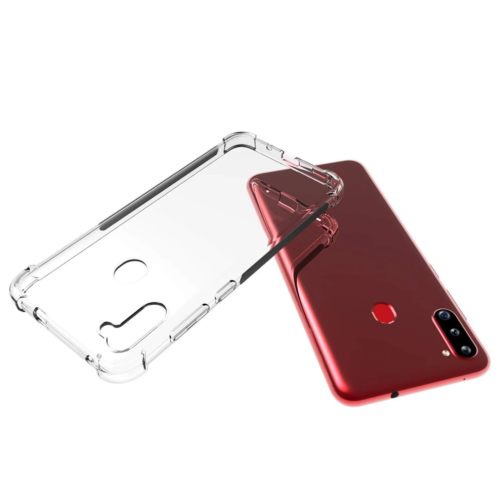 Helmet case tpu soft samsung a11, clear 2